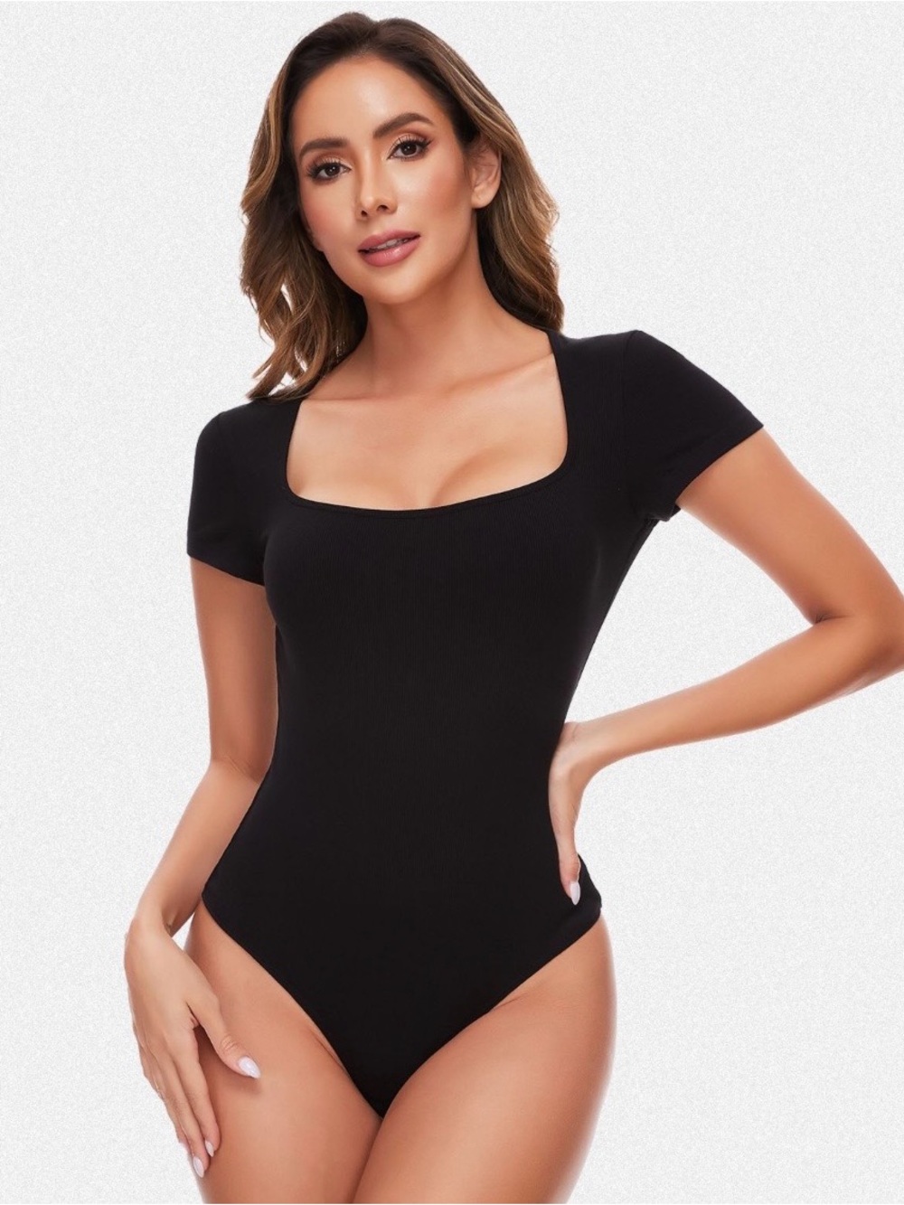 aerie Navy Off-the-Shoulder Short Sleeve Bodysuit